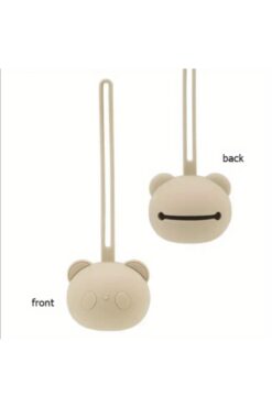 alka Sevimli Ayıcık Silikon Emzik Saklama Kutusu / Çok Amaçlı Asılabilir Kılıf