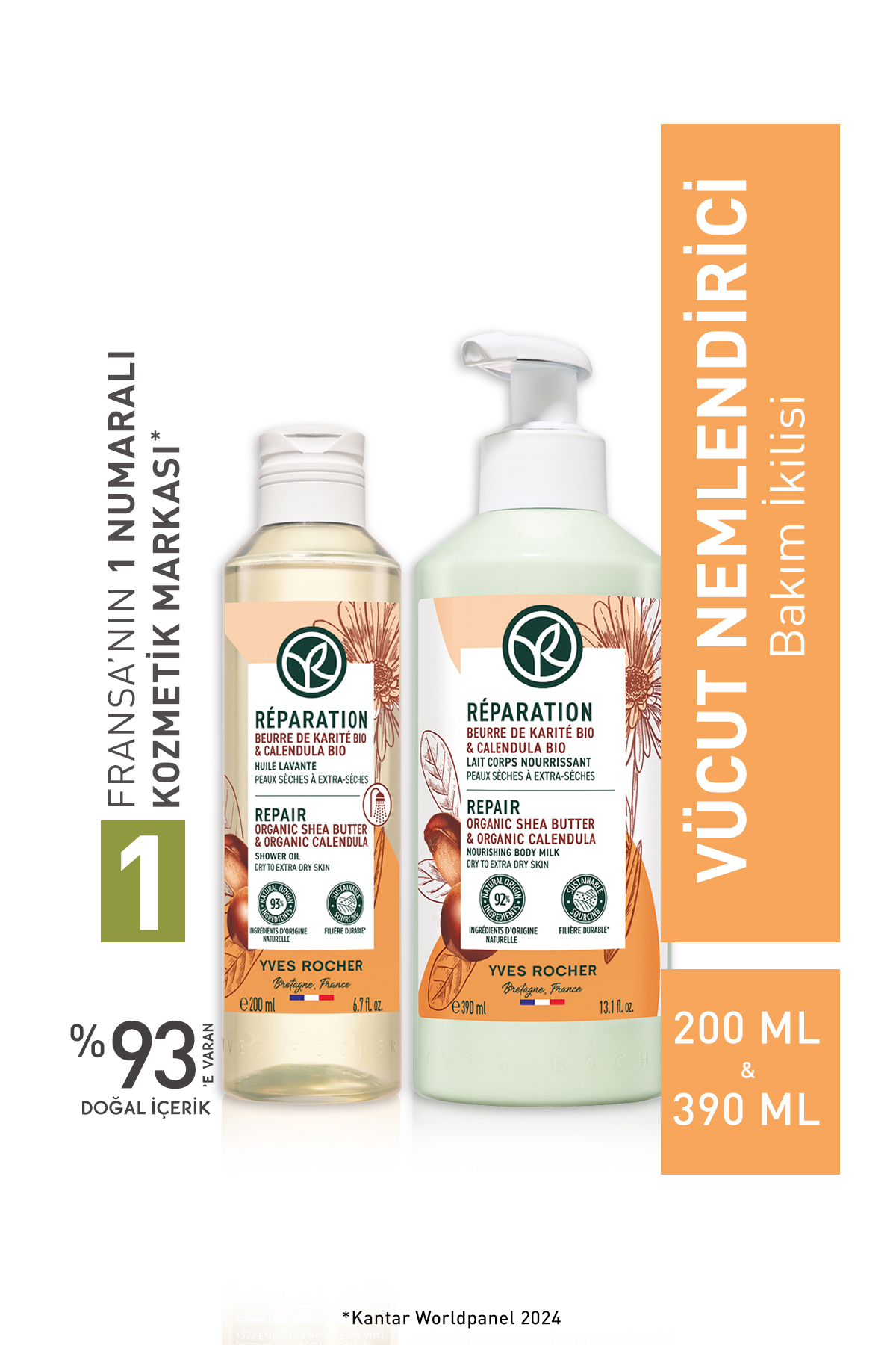 Yves Rocher Vücut Nemlendirici Bakım İkilisi-9916878