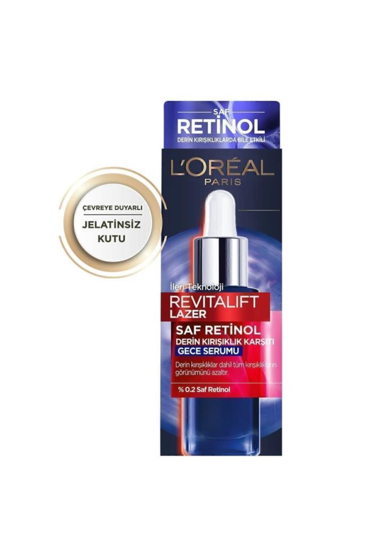 L'Oreal Paris Revitalift Lazer Saf Retinol Gece Serumu 30 ml + Kese Çanta - Görsel 3