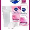 NIVEA Aqua Rose Organik Gül Suyu Makyaj Temizleme Jeli 150ml Ve Nemlendirici Tonik 200ml, Pamuk Hediyeli