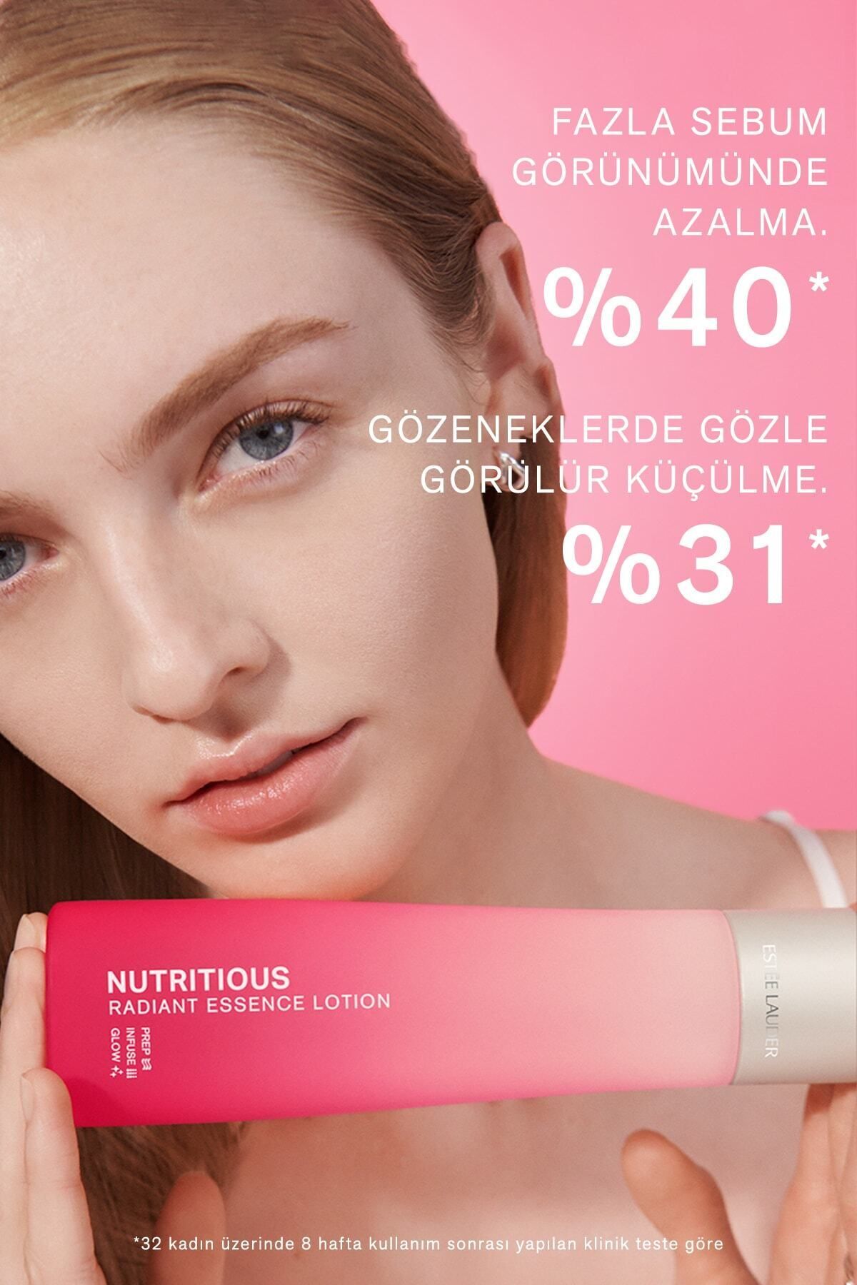 Estee Lauder Nutritious Radiant Essence Gözenek Sıkılaştırıcı, Yağ Kontrolü Sağlayan Bakım Losyonu - 200ml - Görsel 2