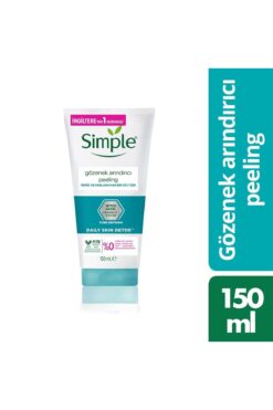 Simple Daily Skin Detox Gözenek Arındırıcı Peeling Temiz Ve Parlamayan Bir Cilt İçin 150 ml