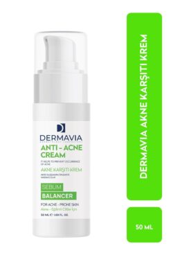 Dermavia Niacinamide Akne Karşıtı Krem 50 ml - Sebum Dengeleyici, Parfümsüz, Tüm Cilt Tipleri için