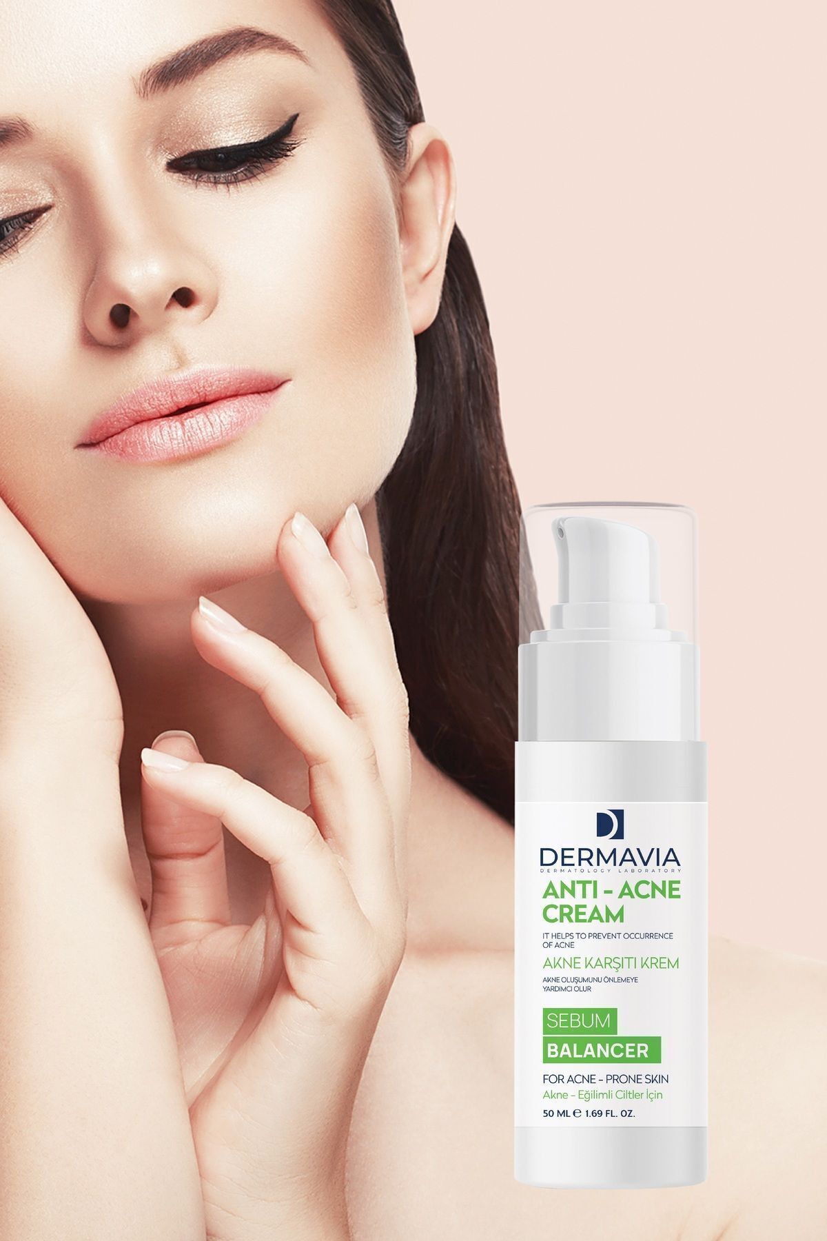 Dermavia Niacinamide Akne Karşıtı Krem 50 ml - Sebum Dengeleyici, Parfümsüz, Tüm Cilt Tipleri için - Görsel 2