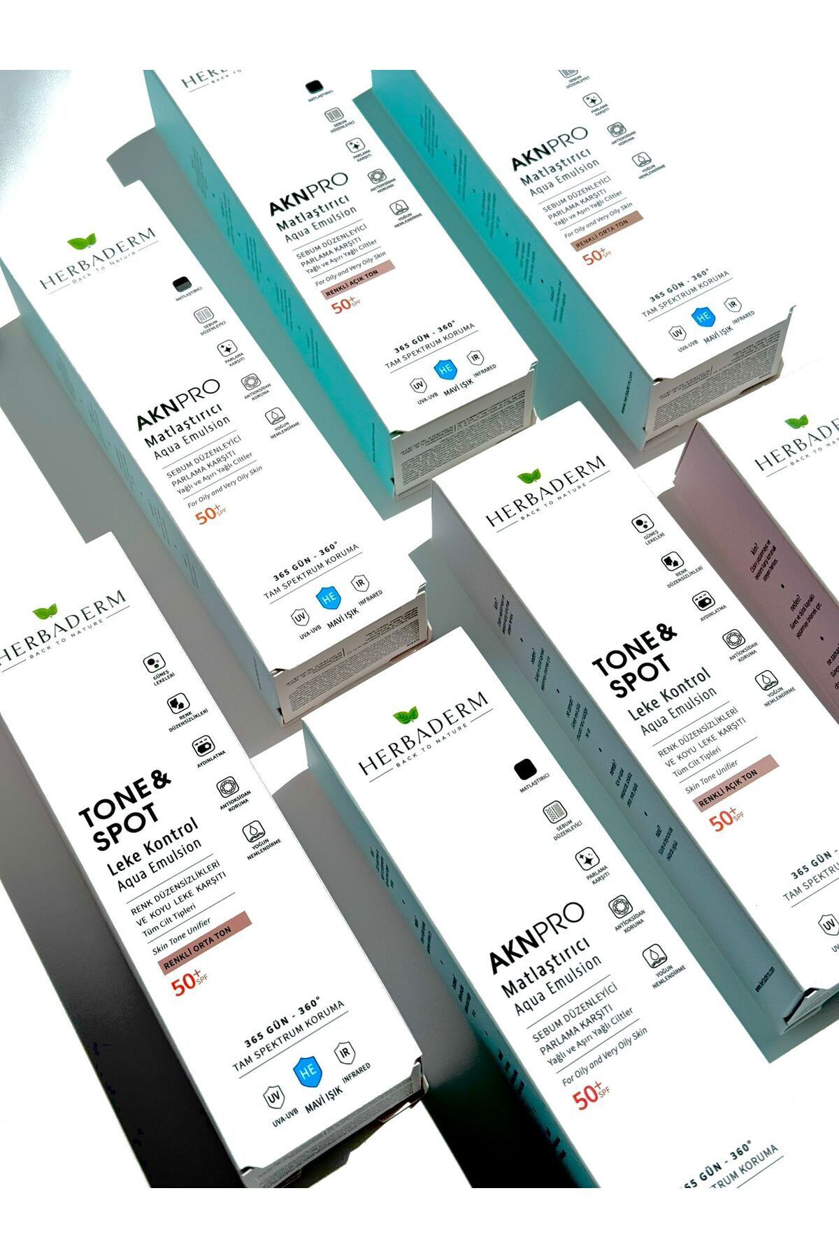 Herbaderm Tone&spot, Lekeli Ciltler Için Nemlendirici Güneş Kremi, Mavi Işık, Uva,uvb 50 Spf Renksiz - Görsel 2