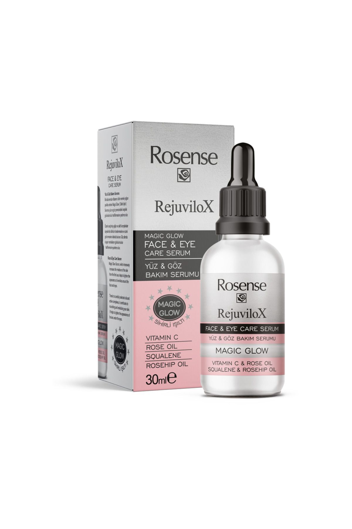 Rosense MAGİC GLOW SİHİRLİ IŞILTI YÜZ VE GÖZ KIRIŞIKLIK KARŞITI YÜZ SERUMU
