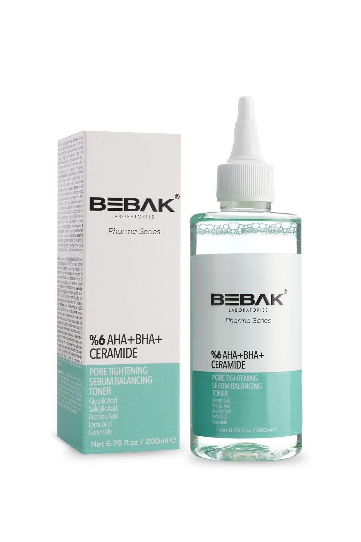 Bebak Pharma Gözenek Sıkılaştırıcı Ve Siyah Noktalara Etkili Tonik 200ml (GLYCOLİC ACİD 5% AHA) - Görsel 3