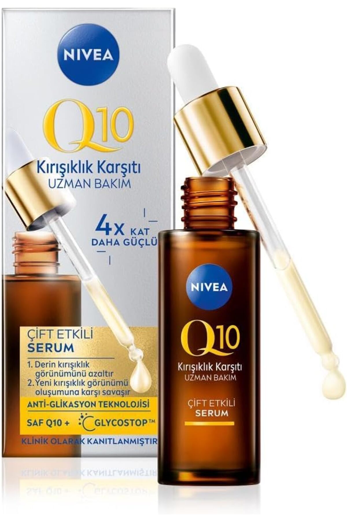 NIVEA Q10 Kırışıklık Karşıtı Çift Etkili Serum 30ml X 5 ADET