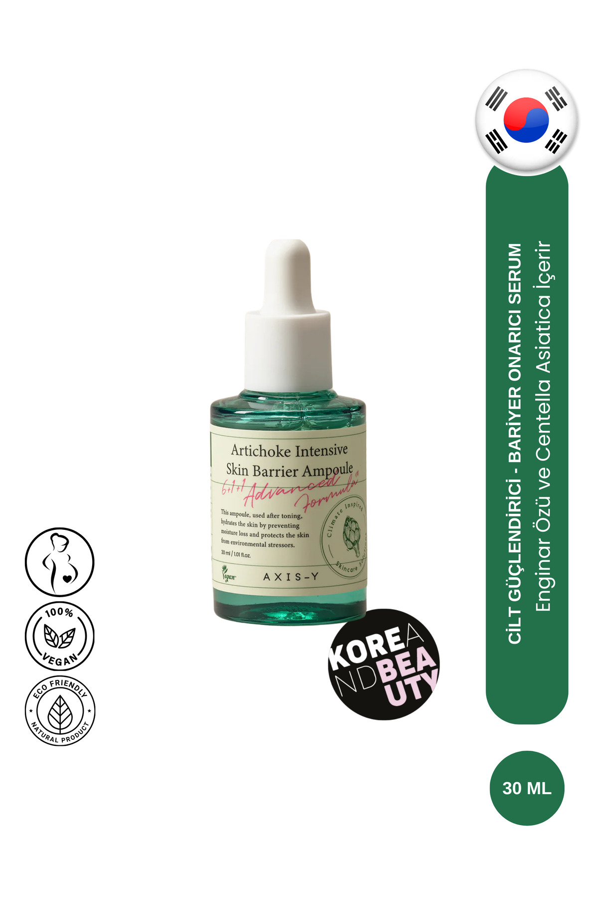 AXIS-Y Artichoke Intensive Skin Barrier Ampoule 30 ml | Enginar Özlü Yoğun Ampul Serum