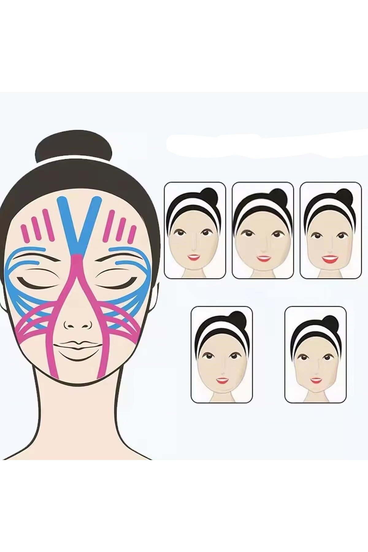 SİNKA Yüz Germe Estetik Bant Genç Görünüm Kırışıklık Karşıtı Vücut Face Tape 5 M Bant - Görsel 2