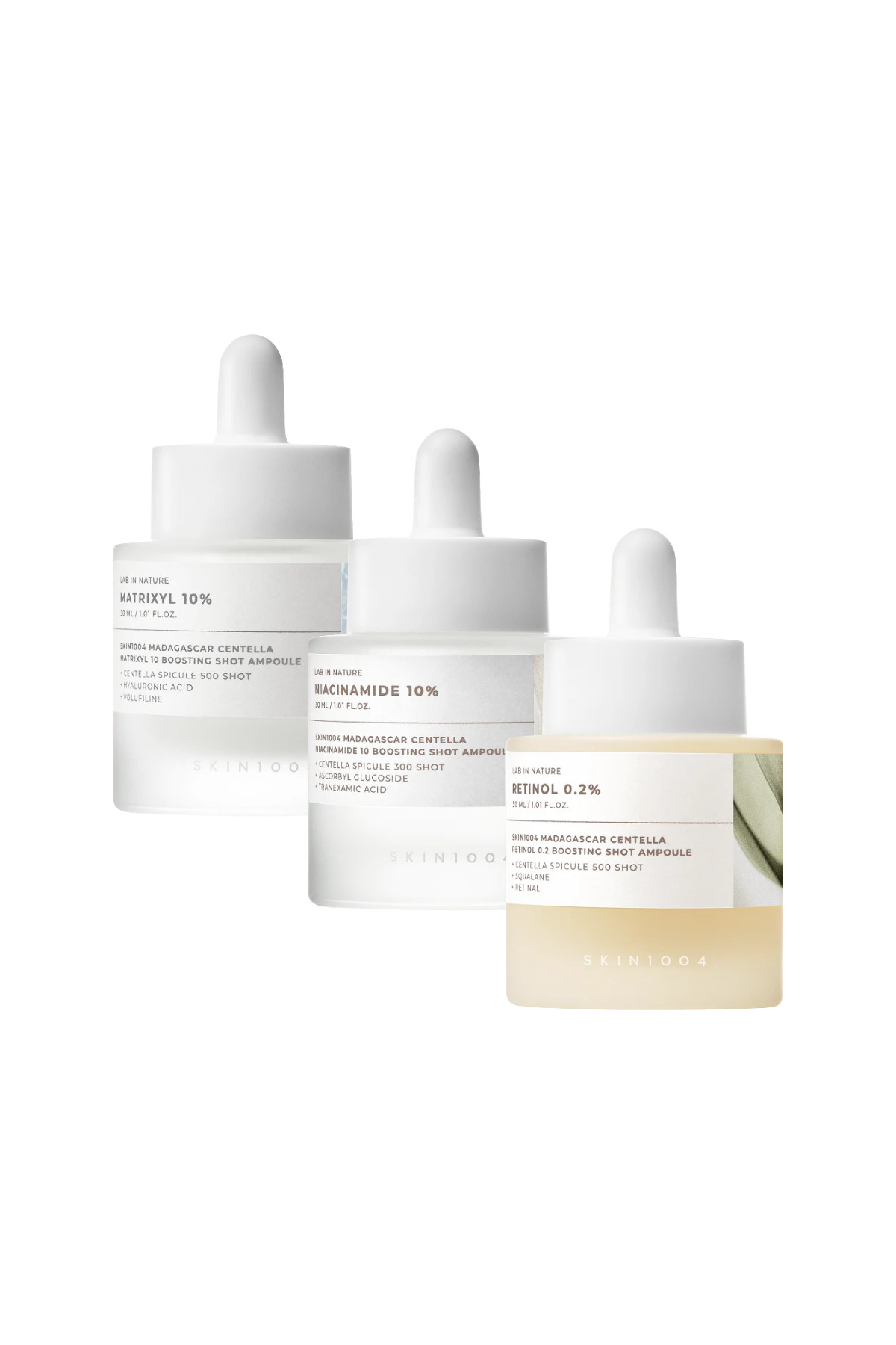 Skin1004 Centella Serum 3lü Set Retinol 30ml - Niacinamide 30ml - Matrixyl 30ml