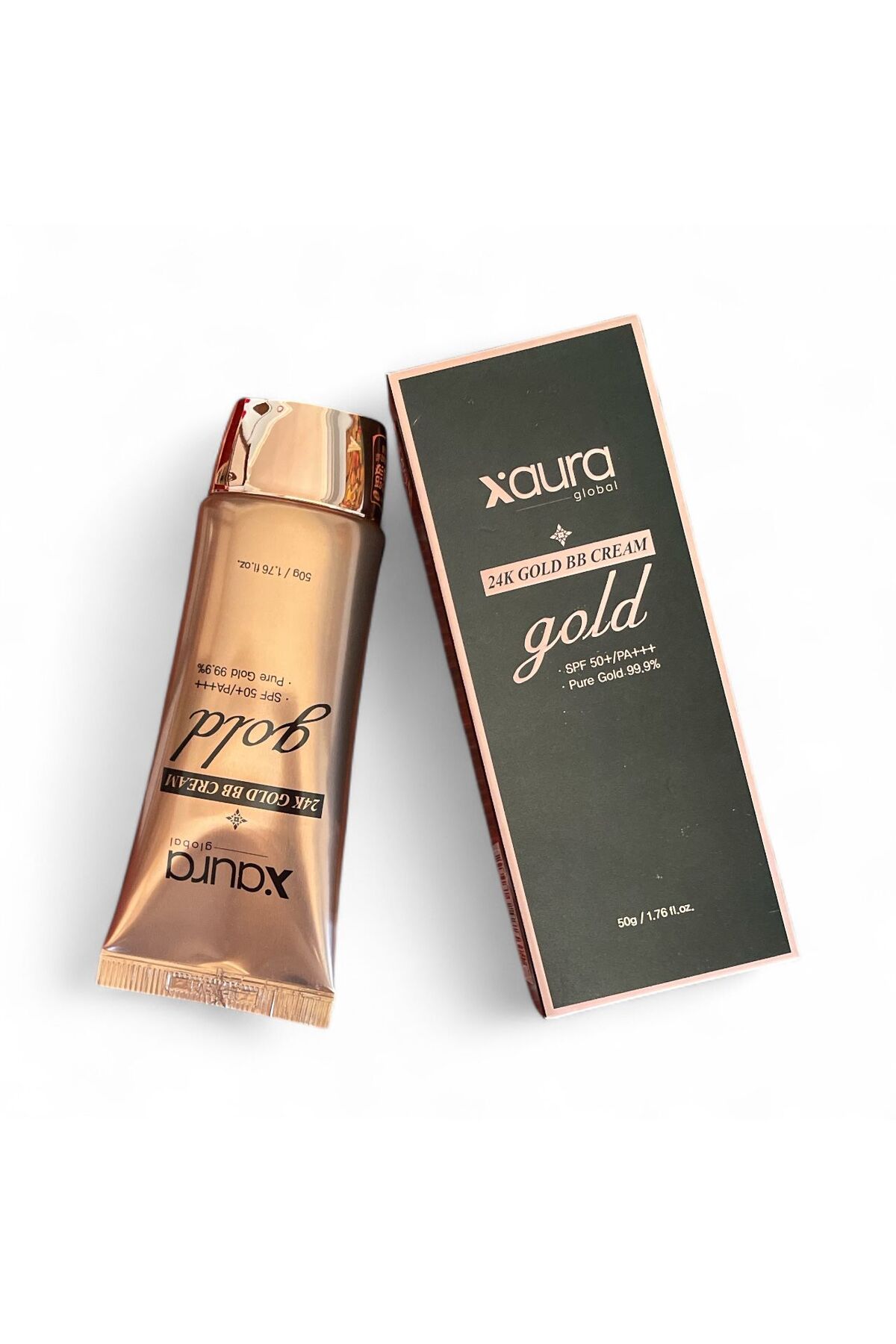 xaura 24K Gold BB Cream SPF50+ 99.9% Saf Altın İçerikli BB Krem - Görsel 2