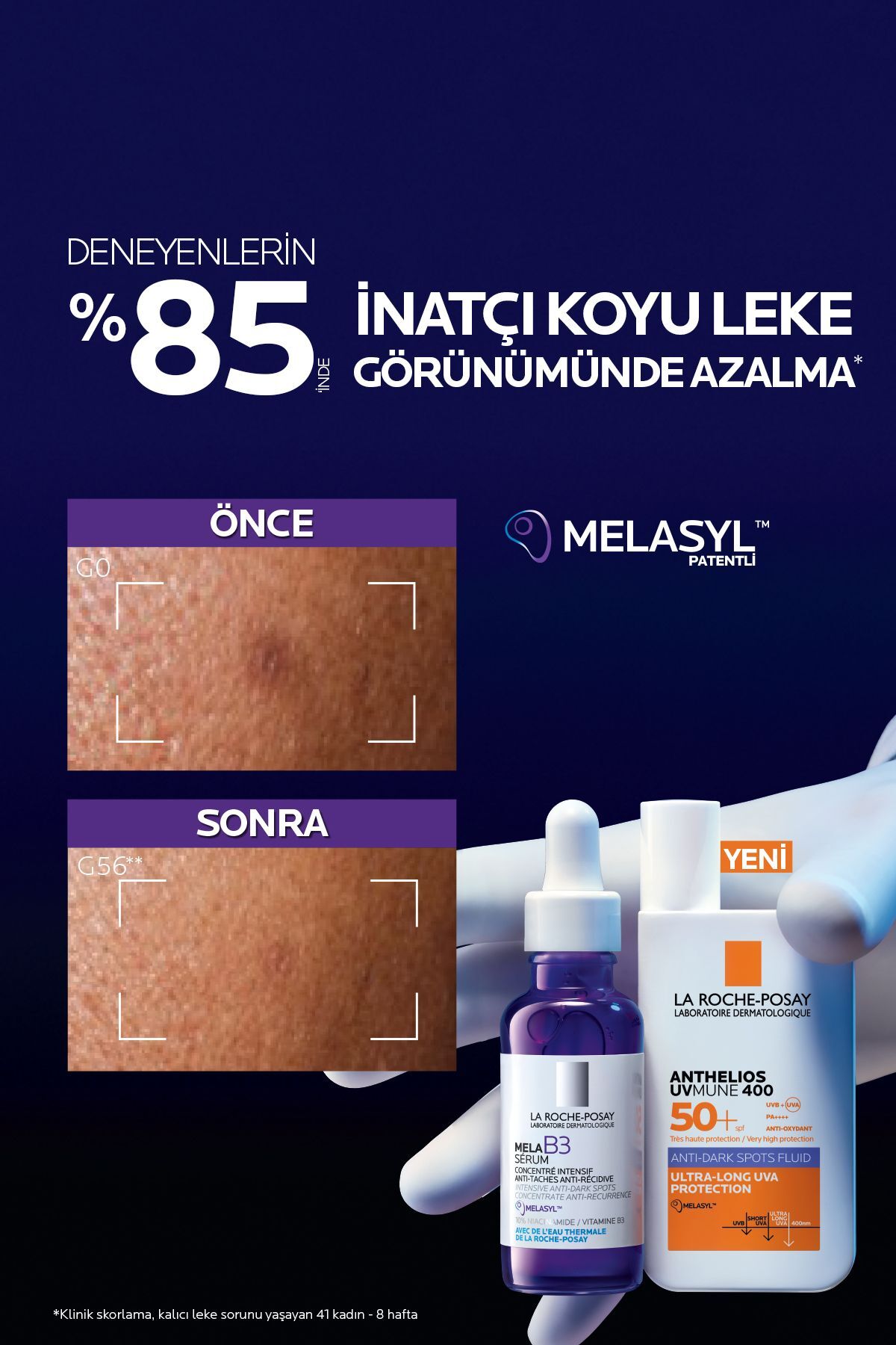 La Roche Posay Seddar Collection Anthelios Uvmune 400 Anti-Dark Spots Fluid Spf50+ Melasyl İçeren Gü - Görsel 2