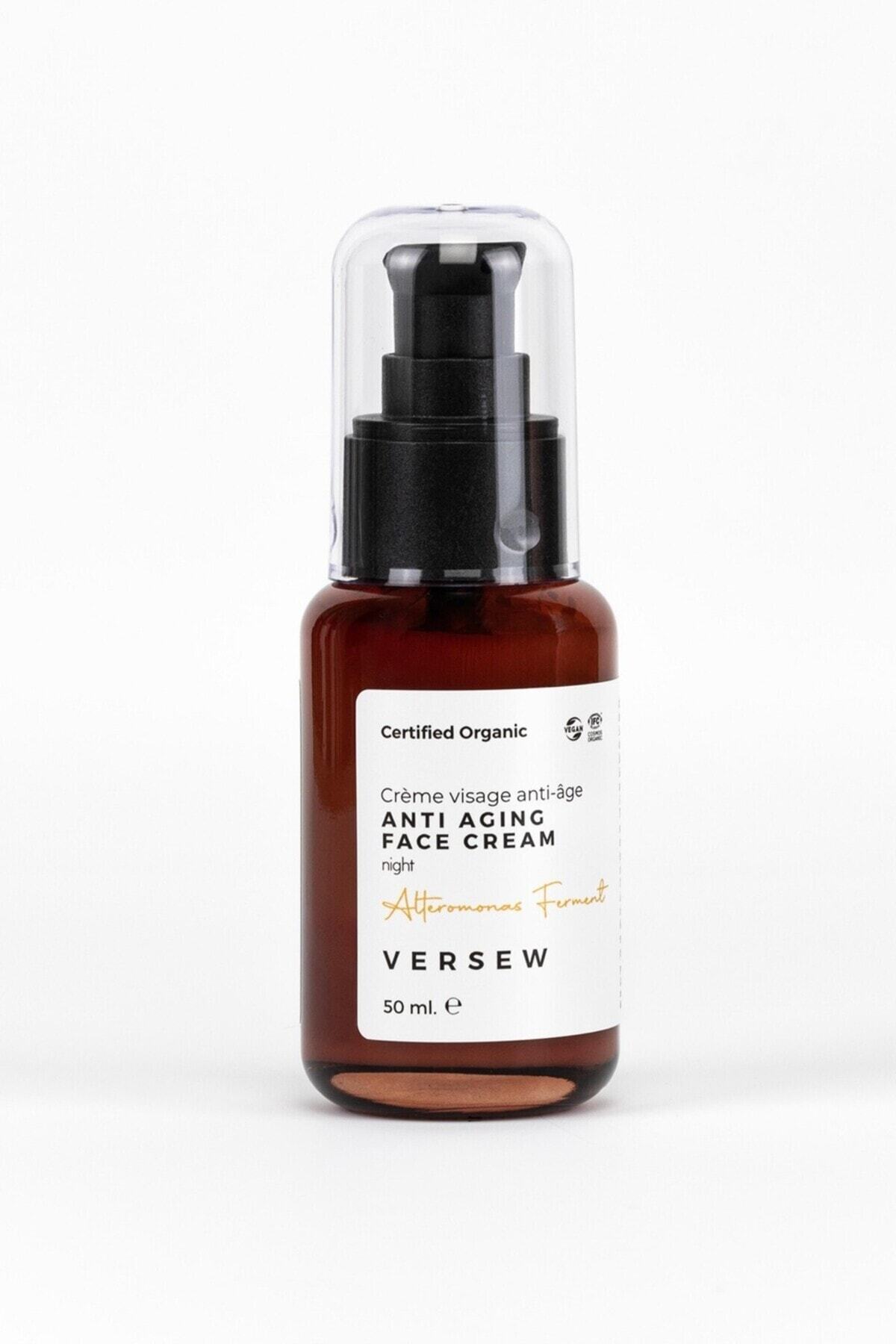 VERSEW Organik Anti Aging Kırışıklık Önleyici Yaşlanma Karşıtı Yüz Kremi 50 Ml