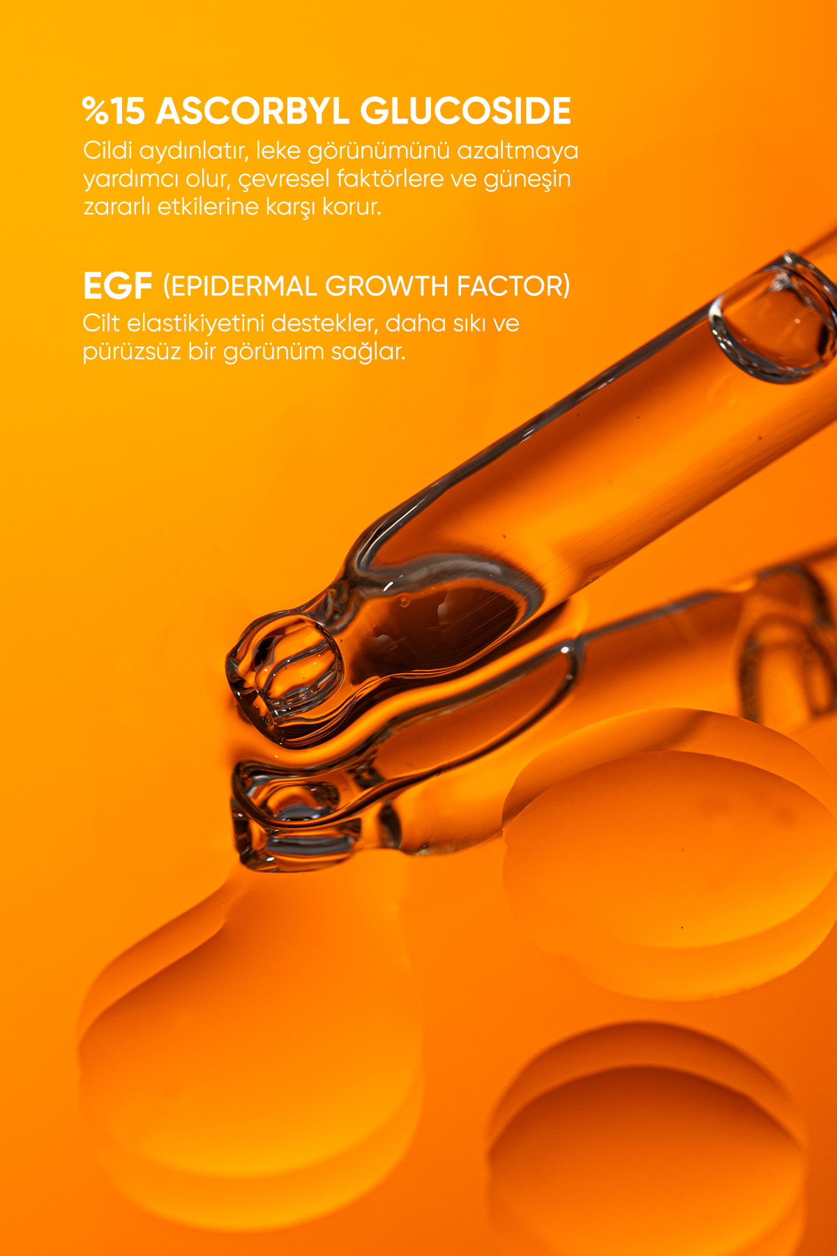 GLOWY %15 C Vitamini Yüz Serumu Aydınlatıcı Leke Karşıtı Cilt Bakımı Glow Bright 30ml - Görsel 3