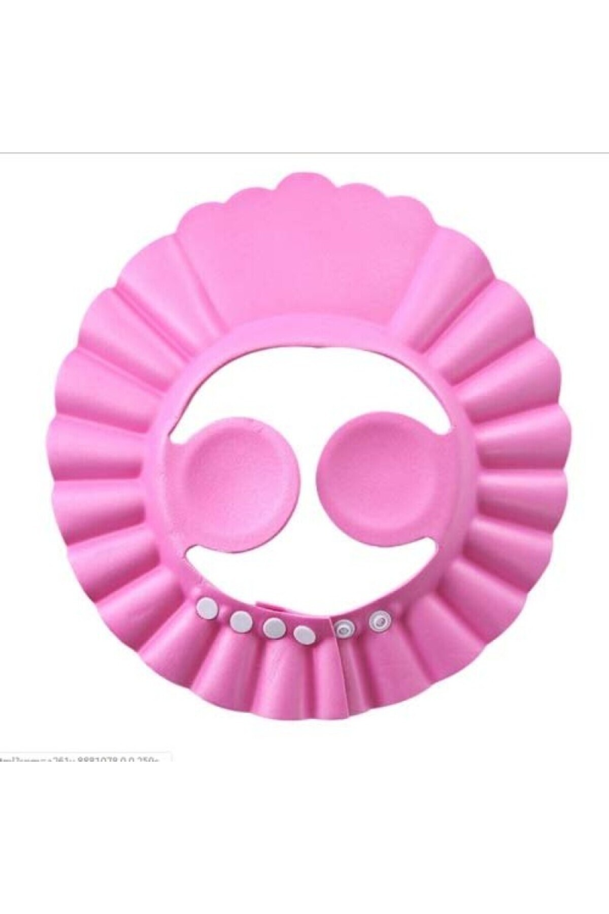 Betülce Bebek Banyo Şapkası – Ayarlanabilir, Su Geçirmez, Göz Koruyucu- pembe - Görsel 3