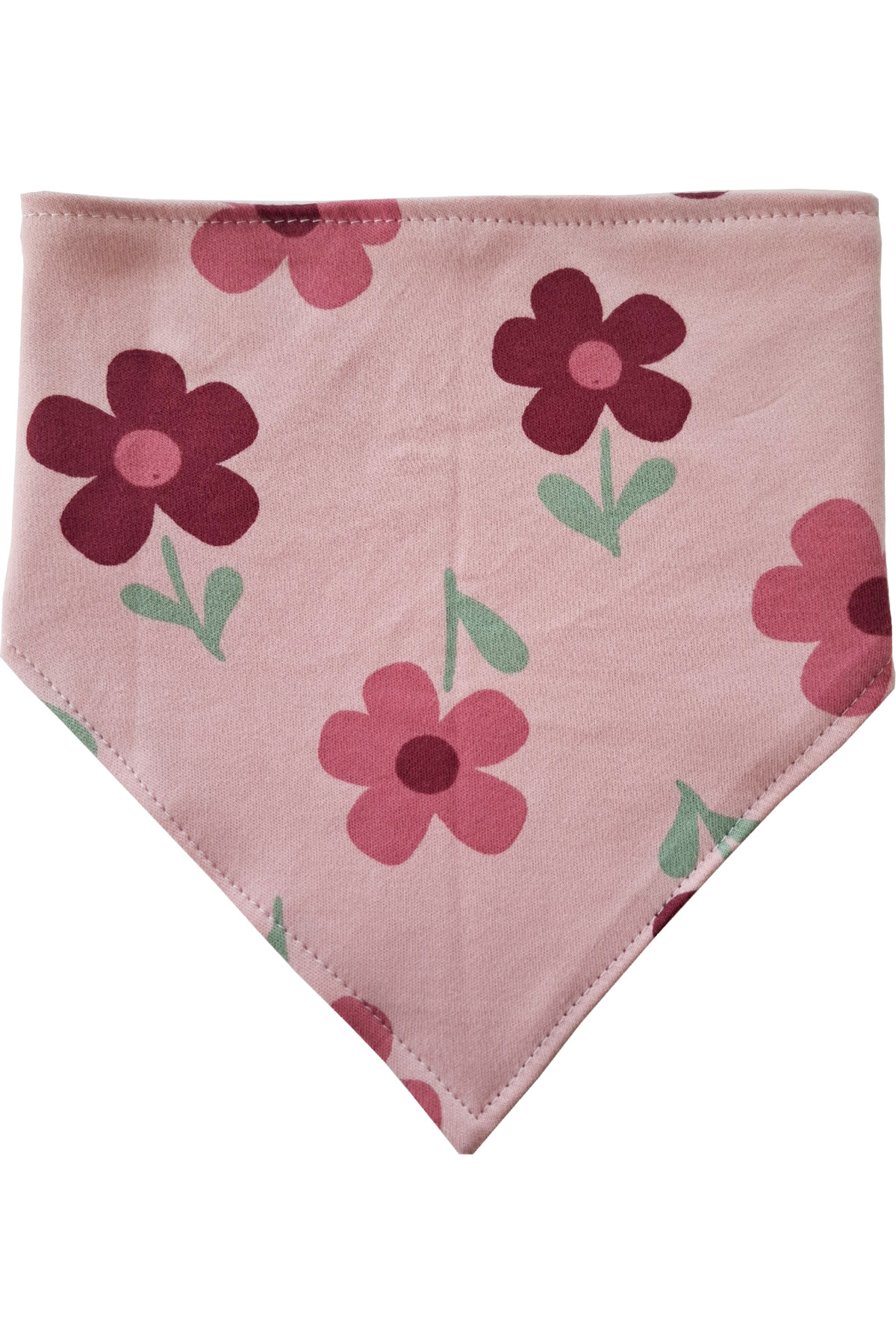 Baby Minik Üçgen Fular Penye Sıvı Geçirmez Salya Ve Mama Önlüğü 4 Adet - Görsel 3