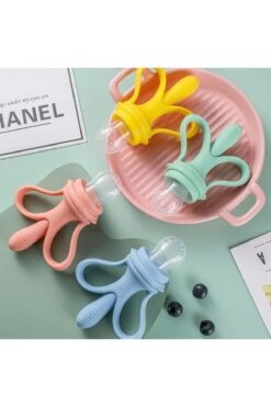 CEYMSPARK yüksek kalite Silikon bebek emzik çiğneme diş çıkarma kaşıyıcı  meyve sebze püre emzik