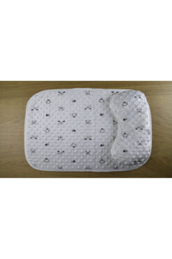 Aymanbaby Yastıklı Alt Değiştirme Seti - Yeni Doğan Alt Açma Ikili Set Ayıcıklı Beyaz