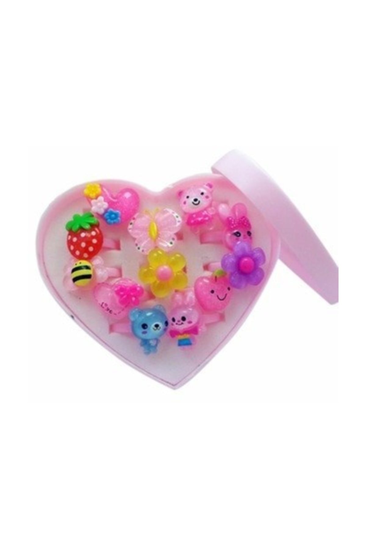 RoseRoi Kutusuz Hediyelik Çocuk Yüzüğü ( 12'li Asorti Model )