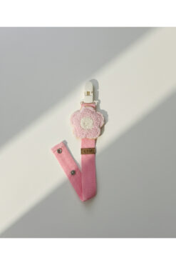 Caramell Emzik Askısı Çiçek Desenli (PEMBE RENK)