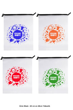 Woys Bags 4 Adet - Su Geçirmez Islak Mayo, Kirli Bez Taşıma Torbası, Çok Amaçlı Çanta