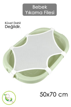 Meleni Baby Bebek Yıkama Filesi - Küvetlere Uyumlu Bebek Banyo Filesi Bebek Küvet Filesi