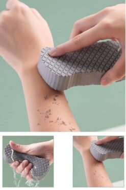 EUROLUXE Bebek Banyo Ölü Deri Sökücü Cilt Temizleyicisi Vücut Duş Süngeri Yoğun Peeling Fırçası Masaj Sünger