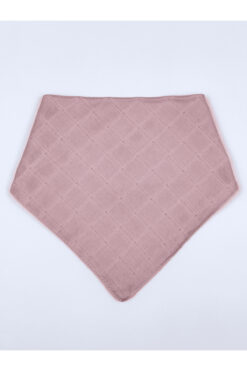 MyVera Pudra - Çift Katlı Müslin Kumaş Çıtçıtlı Bebek Salya Önlük & Fular