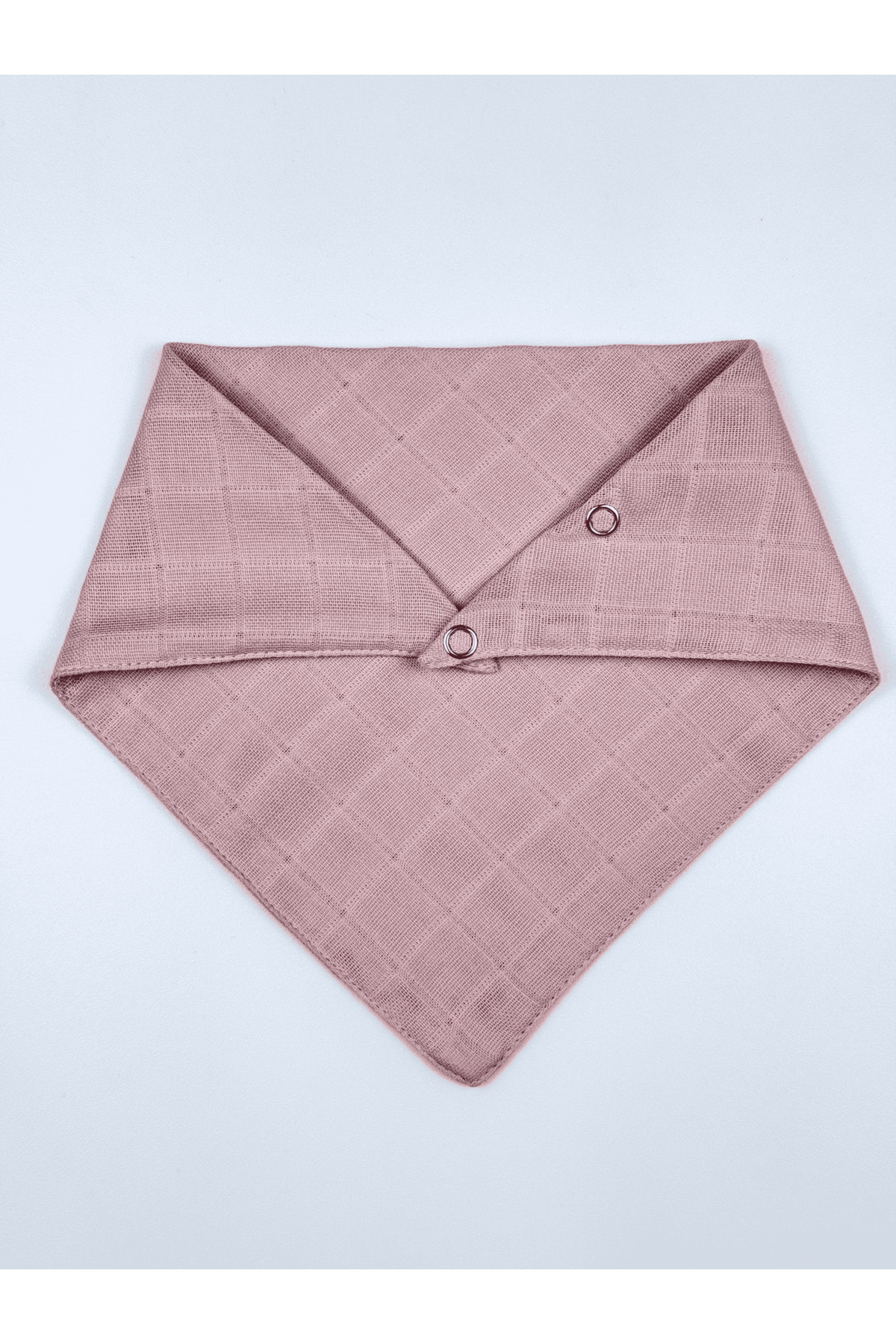 MyVera Pudra - Çift Katlı Müslin Kumaş Çıtçıtlı Bebek Salya Önlük & Fular - Görsel 2
