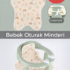 Meleni Baby Yıldız Şekilli Bebek Minderi - Yıkanabilir Bebek Minderi