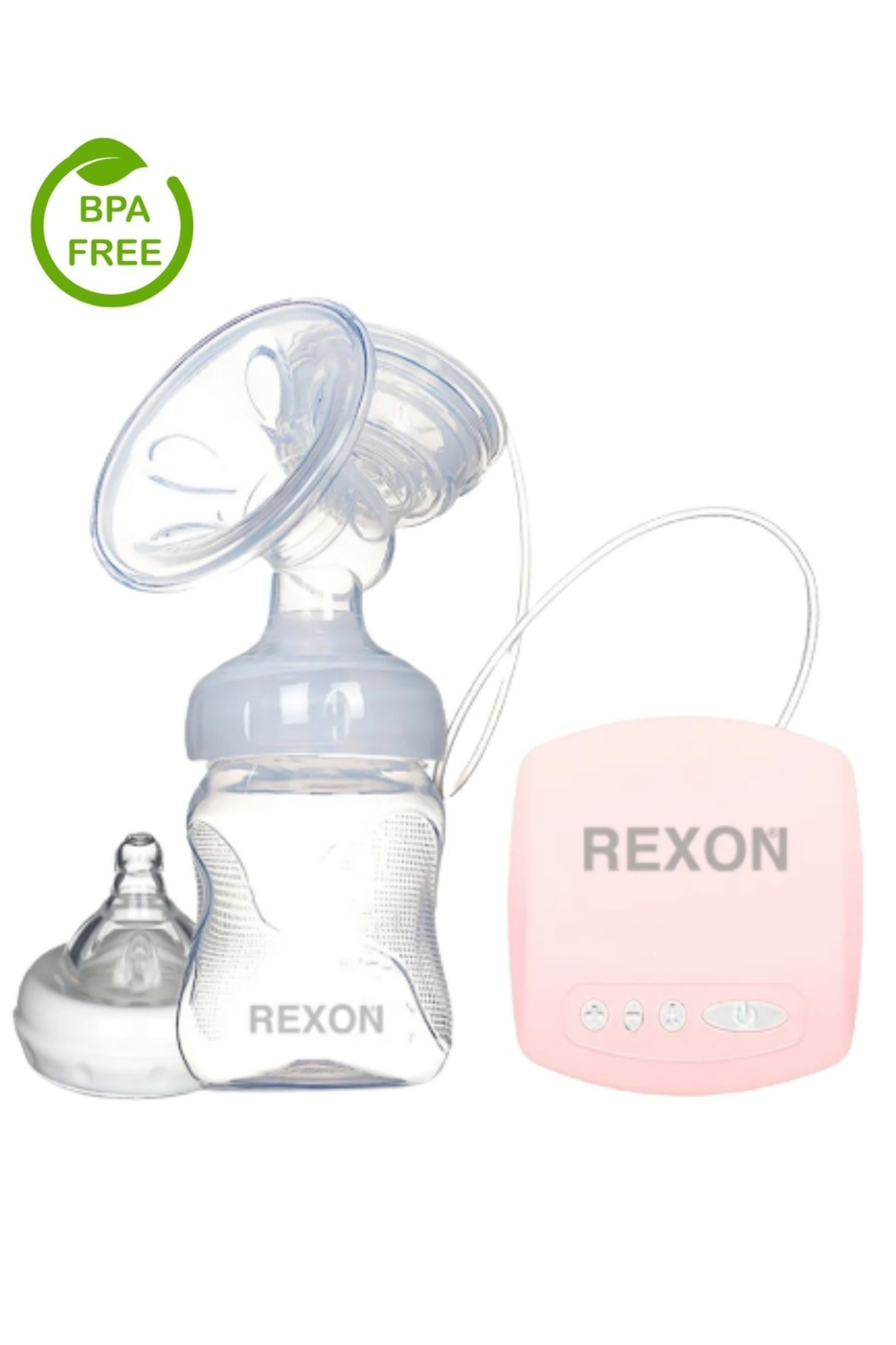 Rexon Elektrikli Göğüs Pompası Masaj Ve Biberon Özellikli Süt Sağma Pompası Pembe - Görsel 3