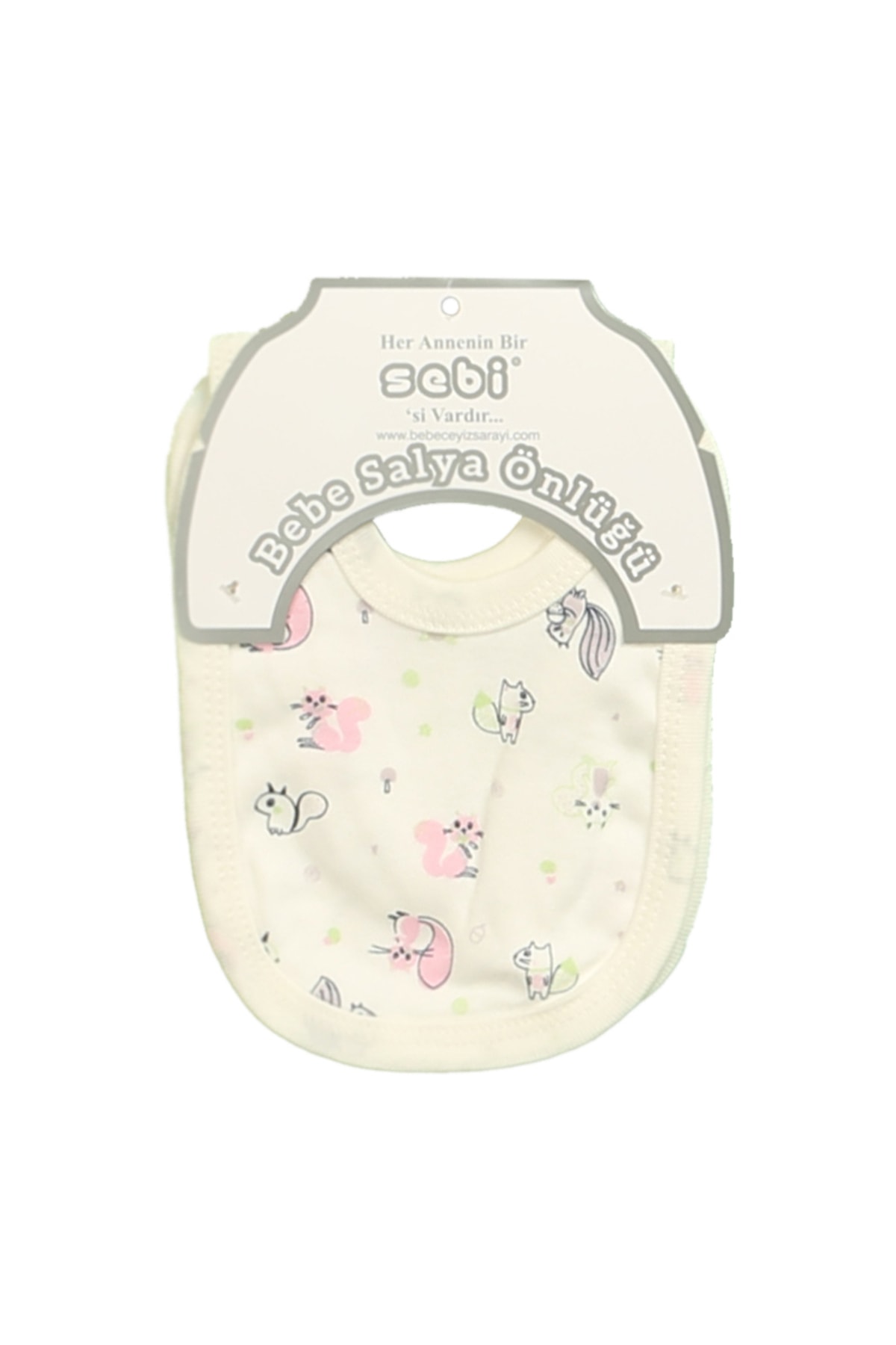 Sebi Bebe Penye Ağız Salgısı Önlüğü 2'li(kız Bebek)