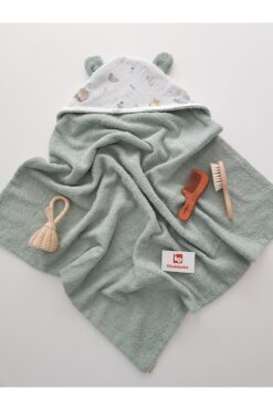 ilkimbebe Dolunay Müslinli Çift Taraflı Kundak Bebek Havlusu 80x80