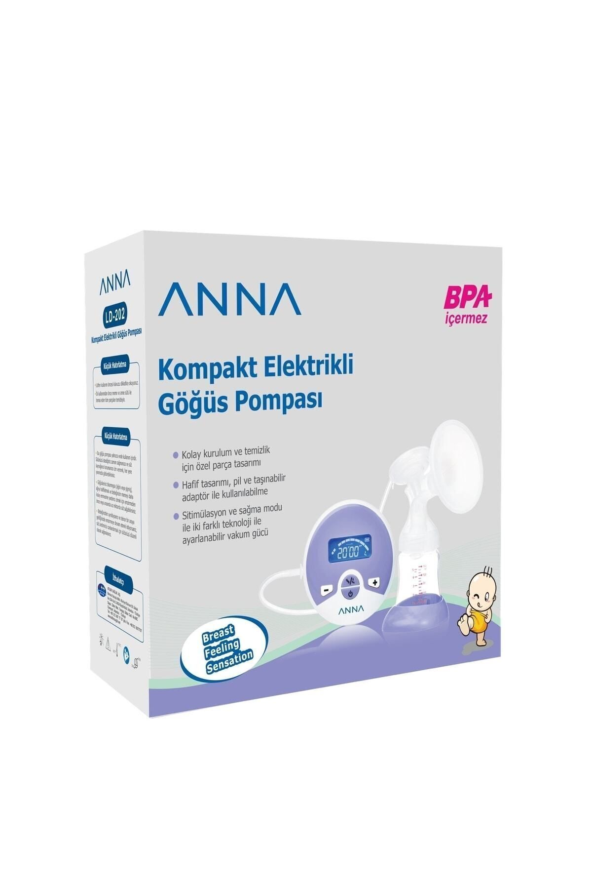 Anna Kompakt Elektrikli Göğüs Pompası Tekli