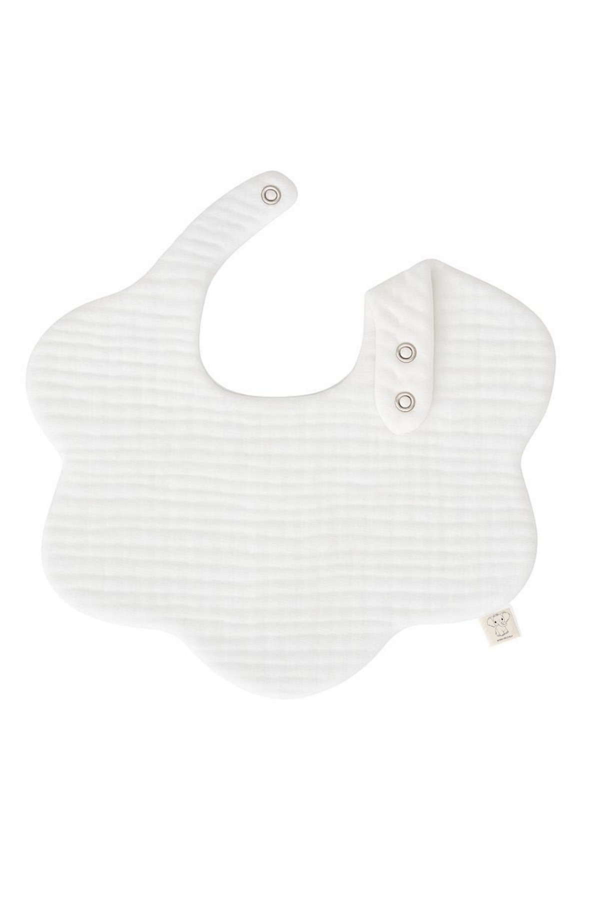 Boho Piccolo Bulut 3’lü %100 Pamuk Organik 8 Kat Müslin Bebek Mama Önlüğü ve 3'lü Ağız Mendili - Görsel 3