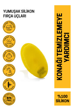 Heaven on Earth Bpa Içermeyen Silikon Bebek Çocuk Masaj Banyo Ve Konak Tarağı