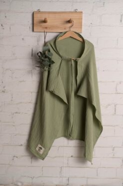 Olivo Mini Yenidoğan Bebek Puset Emzirme Örtüsü 2in1 2 kat müslin