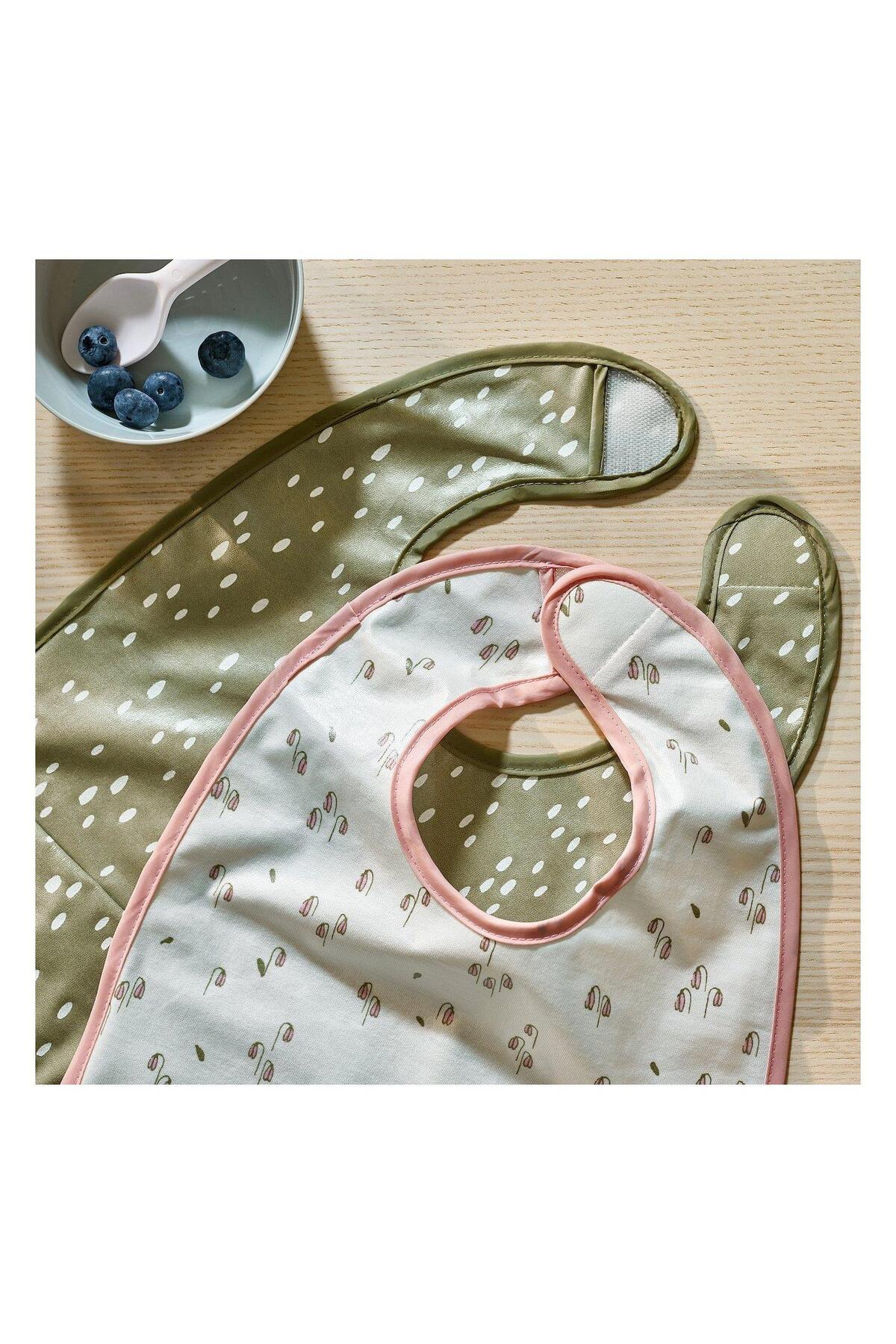 IKEA Guldvavare Mama Önlüğü Yeşil-beyaz 30573752 - Görsel 3