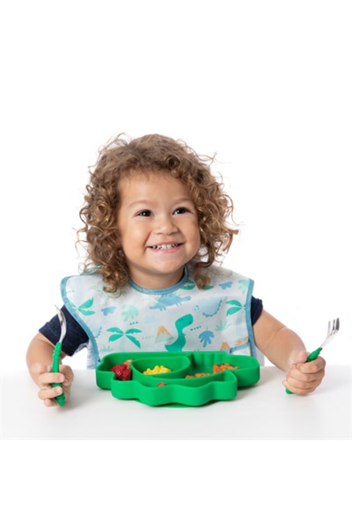 Bumkins Superbib Önlük 3'lü Paket - Hangry, Dinosaurs, Blue Tropic - Görsel 3