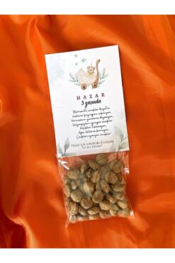 LikyaDükkan 20 Adet Isme Özel Yeni Doğan Doğum Günü Sokak Hayvanları Için Mama Kartı