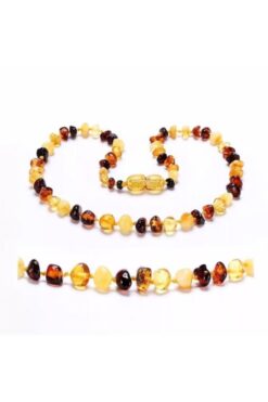 Serap Yılmaz Sahi Sertifikalı Doğal Kehribar Bebek Diş Kolyesi