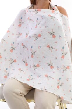 Yada Baby %100 Organik Pamuktan Müslin Emzirme Önlüğü (KUMAŞLARIMIZ SERTİFİKALIDIR)