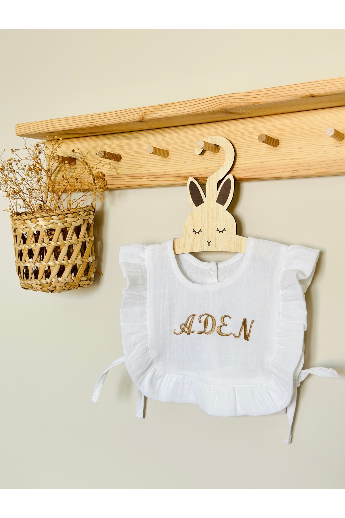 JUNİPERUS Kişiye Özel Multı Müslin Bebek Salya Önlük & Fular %100 Organik Pamuk