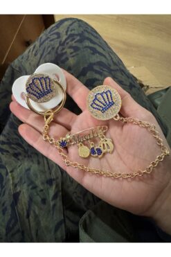 Bygulsahozdemir Zirkon taşlı emzik seti