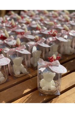 MAMORİ Doğum Hediyelik Doğum Günü Hediğyeliği Kokulu Mum Söz Hediyeliği Nişan Hatırası Kına Hediyeliği