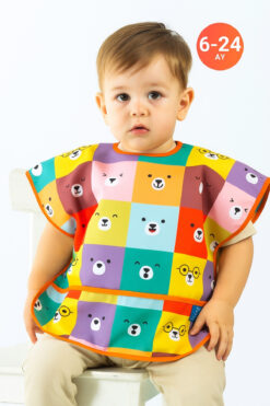 ANP MODA TASARIM Sıvı Geçirmez Mama ve Aktivite Önlüğü 0-24 Ay Bebekler İcin Pratik Önlük