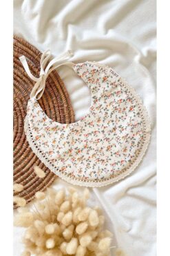 TARF Çift Taraflı Sıvı Geçirmez %100 Pamuk Bebek Önlüğü, Vintage Önlük, Salya Önlüğü