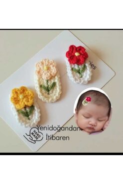 Kadın Girişimciler Atölyesi Yenidoğan Bebek Tokası 3'lü Klips Bebek Saçsız Bebek Tokaları