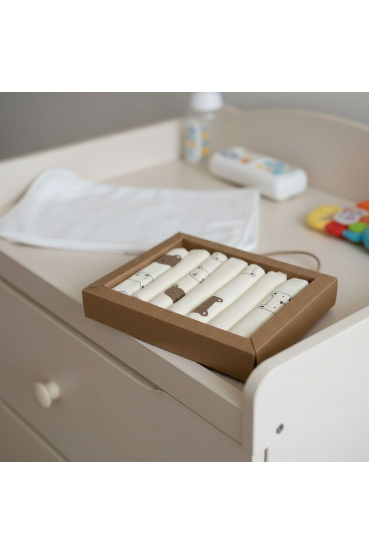 toyis baby %100 Pamuk 7 li Ağız Mendili - Görsel 2